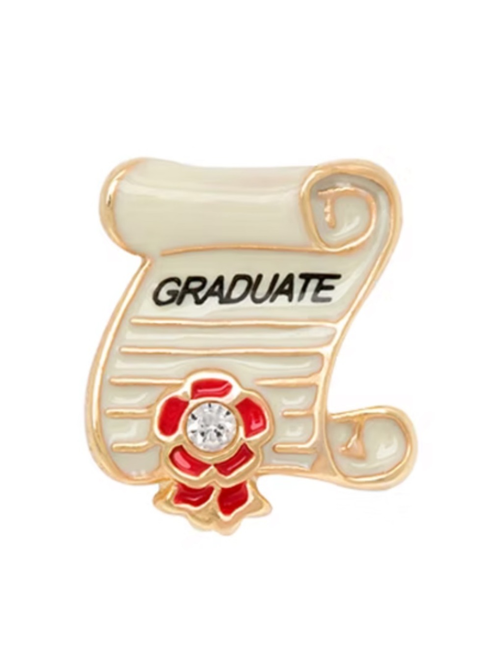 Origami Owl graduate scroll degree charm
